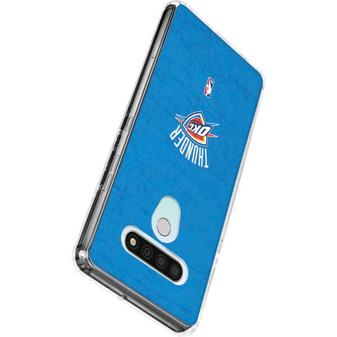 NBA OKC Thunder Distressed LG Stylo 6 Clear Case