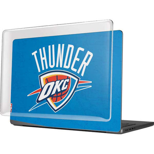 NBA OKC Thunder Distressed MacBook Pro 14in (2021-24) Case plus Skin