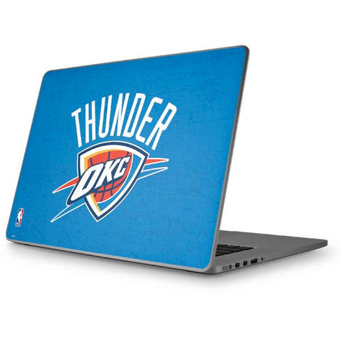 NBA OKC Thunder Distressed Apple MacBook Pro 17-inch Skin