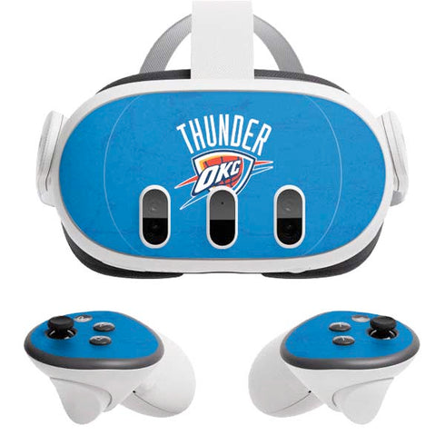 NBA OKC Thunder Distressed Meta Quest 3 Skin