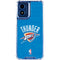 NBA OKC Thunder Distressed Moto G 5G (2024) Clear Case