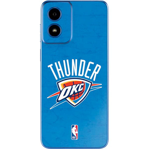 NBA OKC Thunder Distressed Moto G Play 4G (2024) Skin