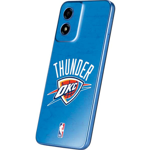 NBA OKC Thunder Distressed Moto G Play 4G (2024) Skin