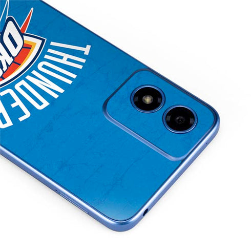 NBA OKC Thunder Distressed Moto G Play 4G (2024) Skin