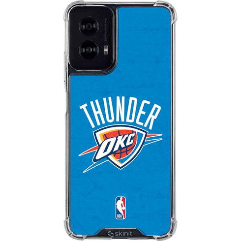 NBA OKC Thunder Distressed Moto G Power 5G (2024) Clear Case