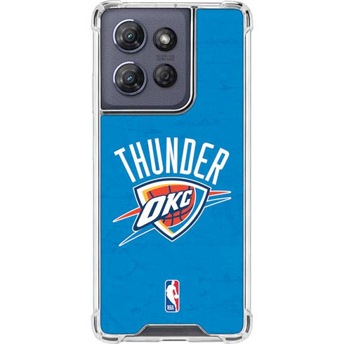 NBA OKC Thunder Distressed Moto G Power 5G (2025) Clear Case