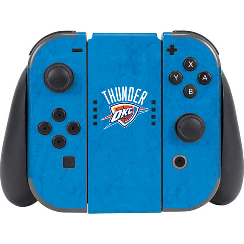 NBA OKC Thunder Distressed Nintendo Switch (2017-2021) Joy-Con Controller Skin