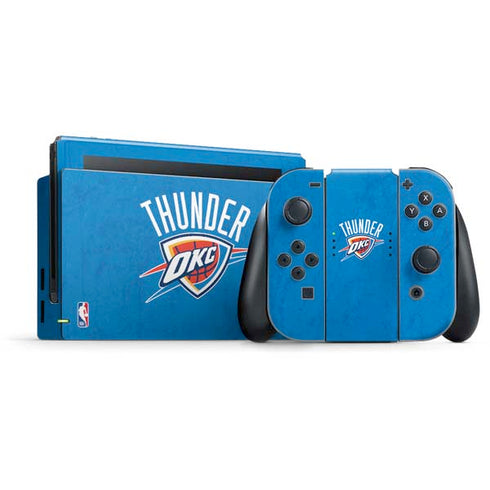 NBA OKC Thunder Distressed Nintendo Switch Bundle Skin