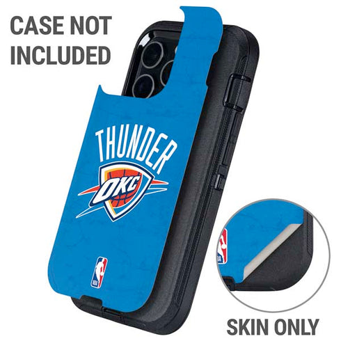 NBA OKC Thunder Distressed Otterbox Defender iPhone Skin