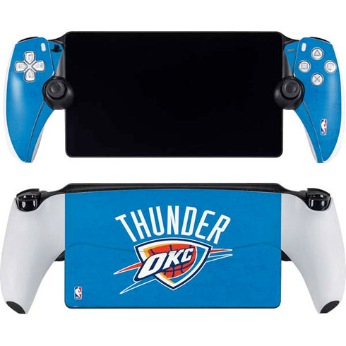 NBA OKC Thunder Distressed PlayStation Portal Remote Player Skin