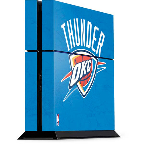 NBA OKC Thunder Distressed PS4 Console Skin