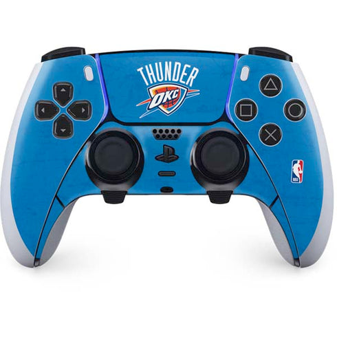 NBA OKC Thunder Distressed PS5 DualSense Edge Pro Controller Skin