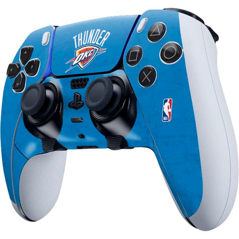 NBA OKC Thunder Distressed PS5 DualSense Edge Pro Controller Skin