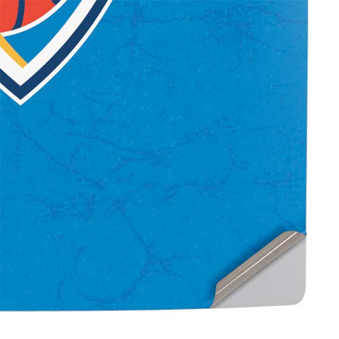 NBA OKC Thunder Distressed PS5 Pro Console Skin