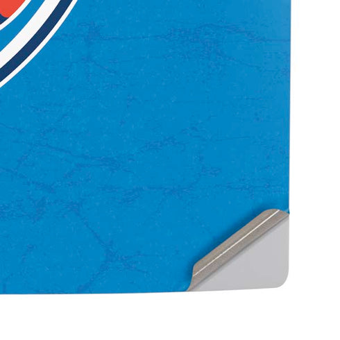NBA OKC Thunder Distressed PS5 Pro Disk Console Skin