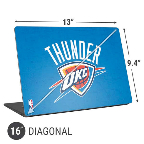 NBA OKC Thunder Distressed Universal Laptop 16in (13 x 9.4in) Skin