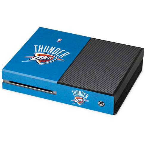 NBA OKC Thunder Distressed Xbox One Console Skin