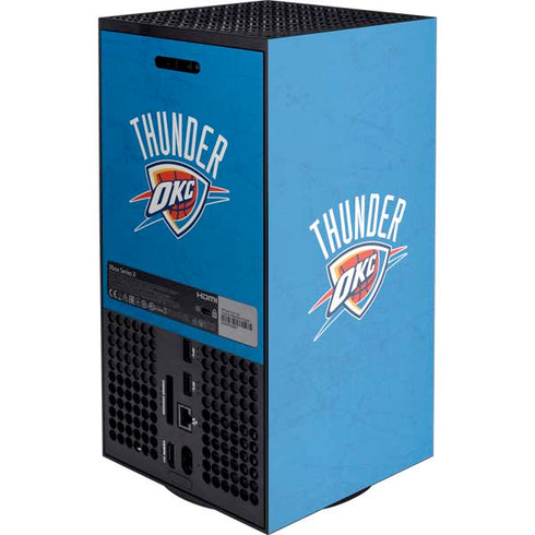 NBA OKC Thunder Distressed Xbox Series X Console Skin