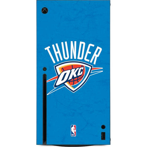 NBA OKC Thunder Distressed Xbox Series X Console Skin