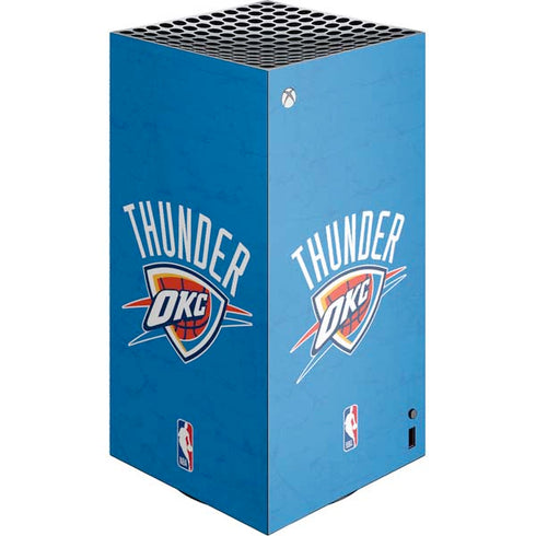 NBA OKC Thunder Distressed XBox Series X Digital Edition Console Skin