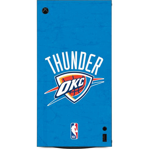 NBA OKC Thunder Distressed XBox Series X Digital Edition Console Skin
