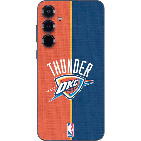 NBA OKC Thunder Split Galaxy A35 5G Skin