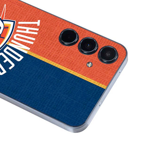 NBA OKC Thunder Split Galaxy A35 5G Skin