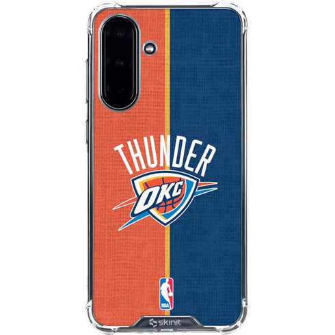 NBA OKC Thunder Split Galaxy A36 5G Clear Case