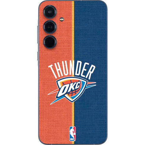 NBA OKC Thunder Split Galaxy A55 5G Skin