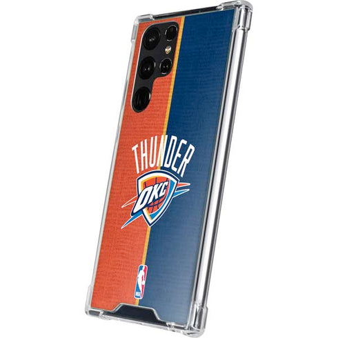 NBA OKC Thunder Split Galaxy S23 Ultra Clear Case