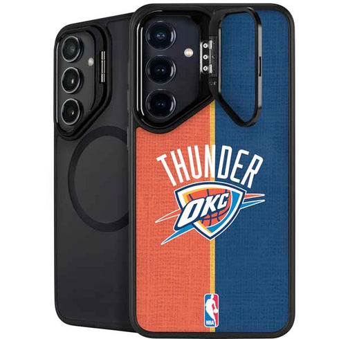 NBA OKC Thunder Split Galaxy S24 FE Kickstand Case