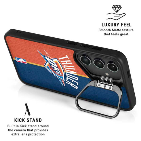 NBA OKC Thunder Split Galaxy S24 FE Kickstand Case