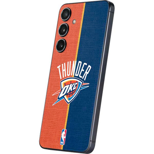 NBA OKC Thunder Split Galaxy S25 Plus Skin
