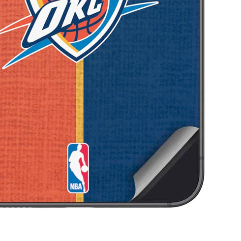 NBA OKC Thunder Split Galaxy S25 Plus Skin