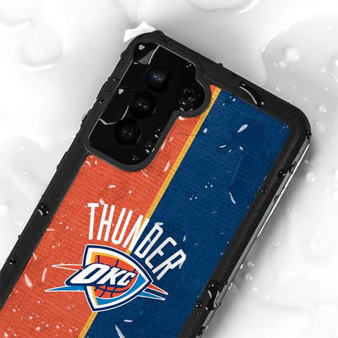 NBA OKC Thunder Split Galaxy S24 Plus Waterproof Case