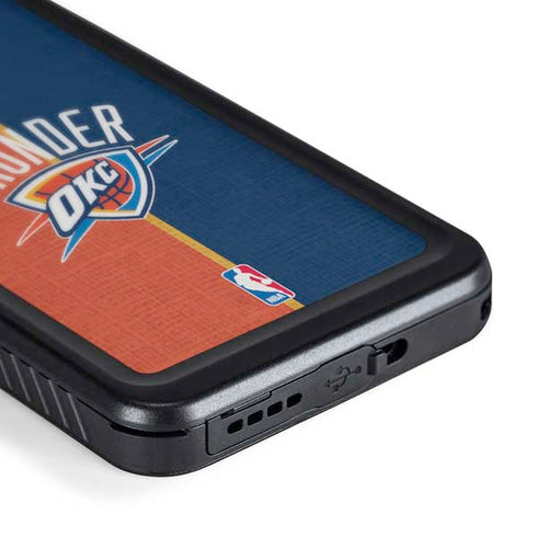NBA OKC Thunder Split Galaxy S24 Waterproof Case