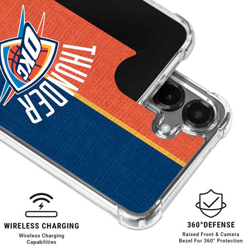 NBA OKC Thunder Split Galaxy S26 Clear Case