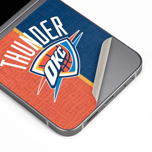 NBA OKC Thunder Split Galaxy Z Flip6 Skin