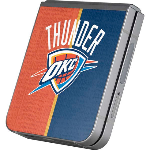 NBA OKC Thunder Split Galaxy Z Flip6 Skin