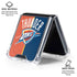 NBA OKC Thunder Split Galaxy Z Flip7 Clear Case
