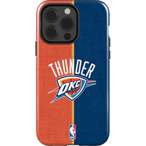 NBA OKC Thunder Split iPhone 15 Pro Impact Case