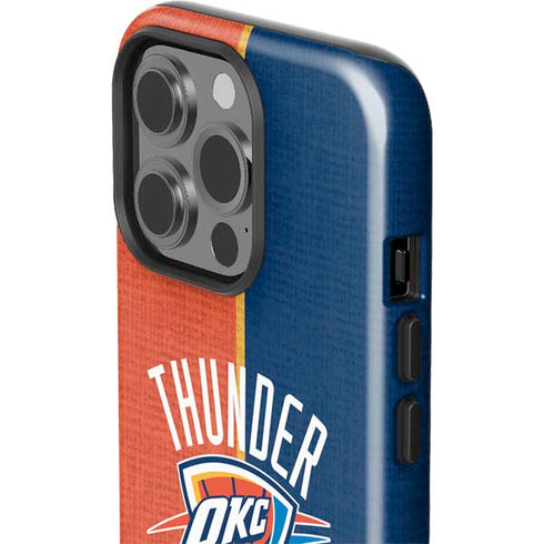 NBA OKC Thunder Split iPhone 15 Pro Impact Case