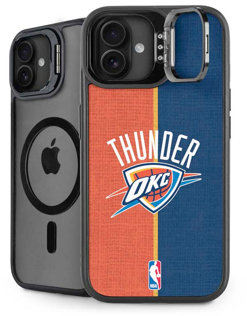 NBA OKC Thunder Split iPhone 16 Plus Kickstand Case