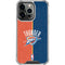 NBA OKC Thunder Split iPhone 16 Pro Clear Case