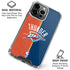 NBA OKC Thunder Split iPhone 16 Pro Clear Case