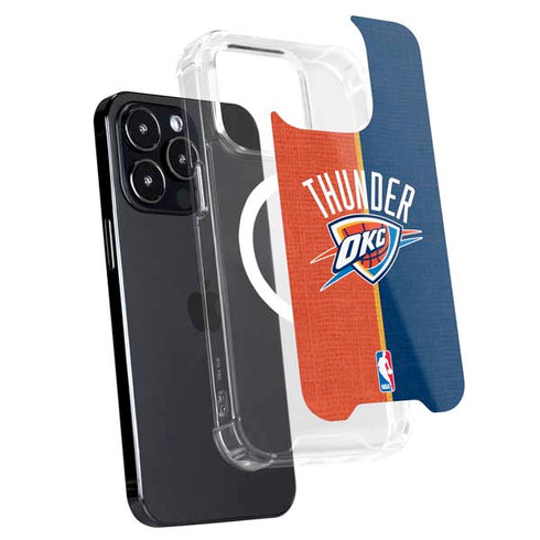 NBA OKC Thunder Split iPhone 16 Pro Max MagSafe Case