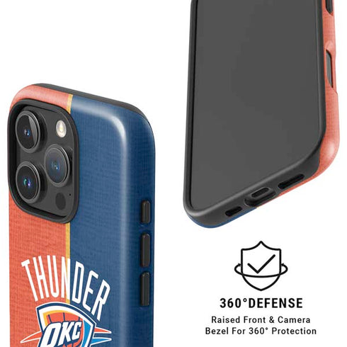 NBA OKC Thunder Split iPhone 16 Pro Max Magsafe Impact Case