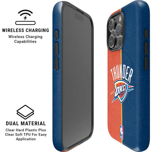 NBA OKC Thunder Split iPhone 16 Pro Max Magsafe Impact Case