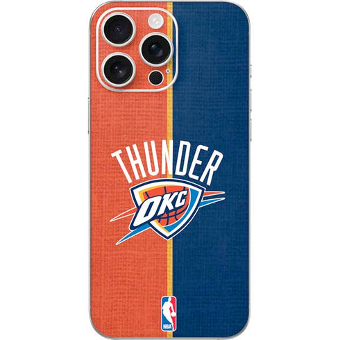 NBA OKC Thunder Split iPhone 16 Pro Max Skin