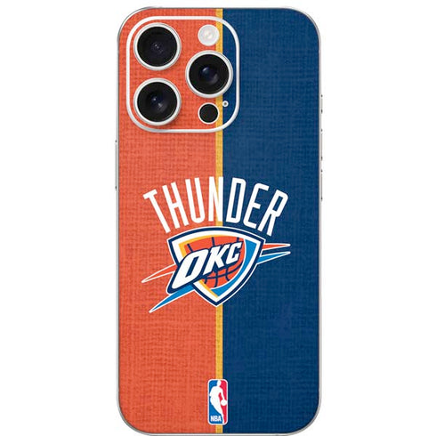 NBA OKC Thunder Split iPhone 16 Pro Skin